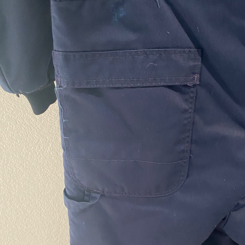 Navy Blue Insulated Coveralls Med - Picture 7 of 7
